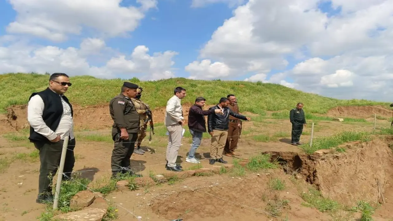 جولة ميدانية للوقوف على حالة المواقع الأثرية في مدينة النمرود بالعراق